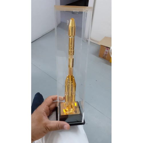 ISRO GSLV Rocket Model (Gold)